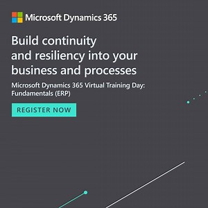 Join us at Microsoft Dynamics 365 Virtual Training Day: Fundamentals (ERP) to explore how to integrate and manage financials, supply chains, operations, commerce, reporting, manufacturing and human resources. Register now: http://msft.it/6182bQloG #MicrosoftMEA #Dynamics365 | Microsoft