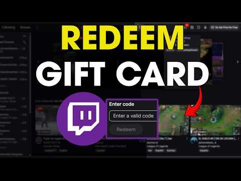 How To Redeem Twitch Gift Card (Claim Gift Code) Tutorial