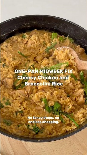 Cheesy Chicken and Broccolini Rice | Easy One-Pan Dinner Recipe