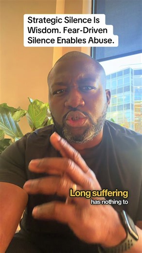 Not all silence is the same. One follows truth and boundaries. The other hides harm. Scripture never calls us to endure abuse in the name of patience or Love. Where abuse exists, there must be boundaries. And where boundaries are violated, there must be consequences. Psalm 82: 3 - 4 “Defend the poor and fatherless: do justice to the afflicted and needy. Deliver the poor and needy: rid them out of the hand of the wicked.” #LifeLessons #Wisdom #biblicaltruth