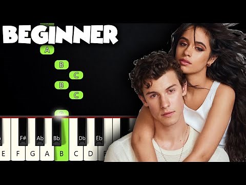 Senorita - Shawn Mendes | BEGINNER PIANO TUTORIAL + SHEET MUSIC by Betacustic