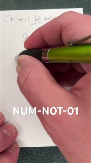PatternIQ NUM-NOT-01 number tallies