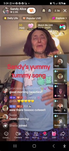 SANDY'S YUMMY TUMMY SONG!!