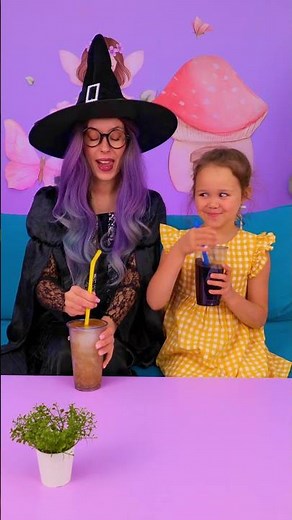 🧊CAN WE TRICK THE WITCH? Yes, with a FROZEN DRINK! #shorts #prank