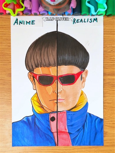 R.I.P Drawing Oliver Tree — Anime vs Realism Art Comparison