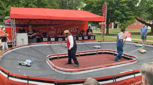 For the race trophy and a chance at the championship tomorrow! | Crossroads Village & Huckleberry Railroad