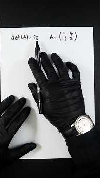 Finding The Determinant Of A 2x2 Matrix (with no zeroes)