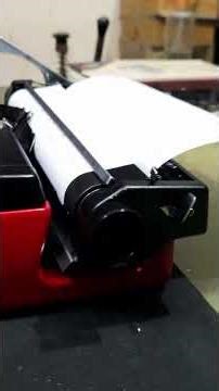 Brother Deluxe 220 Inferno Red Typewriter | Japanese Precision in 4K #manualtypewriter