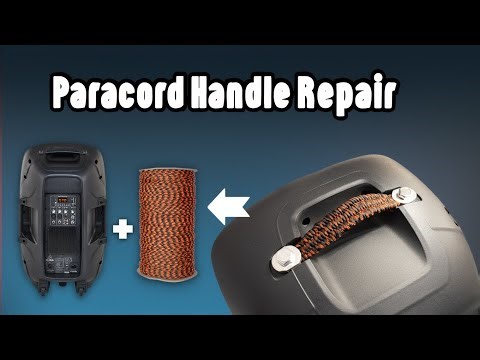 DIY Speaker Mod: Strong Handle with 550 Paracord (Behringer PK115A teardown)