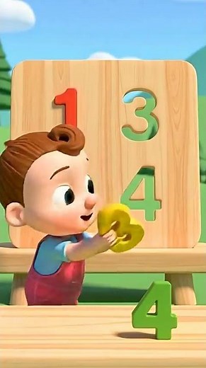 Number Song | Learn Numbers | Nursery Rhymes & Kids Songs #shorts #childrensongs #babysongs