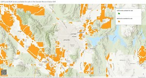 Map reveals Nevada public land targeted for sale in Republican senator’s amendment