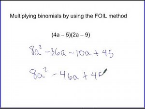 Lesson 8-3 Multiplying Polynomials