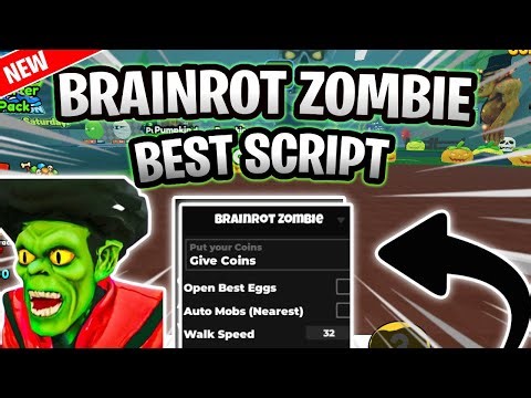 *NEW* Brainrot Zombie Evolution Script (PASTEBIN 2025) (INF COINS ,OPEN BEST EGGS , AUTO MOBS )