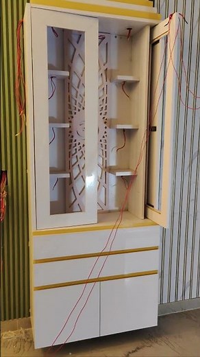 how to LCD panel design modular Mandir cabinet #akilcarpenter#interiordesign#interior444 #home#short