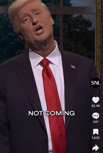 Trump’s response to someone collapsing in the Oval Office (SNL’s Version) 😆 I must say: They NAILED the neck! 🎥: SNL | Christina Lorey