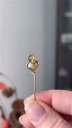 Antique Snake Stickpin #snake #antiquejewelry #shorts