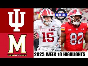 #2 Indiana vs Maryland Highlights | Week 10 | 2025 College Football Highlights