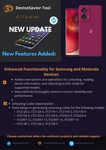 DeviceSavior Tool v2.0.3 is out now