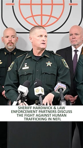 𝗝𝗔𝗡𝗨𝗔𝗥𝗬 𝗜𝗦 𝗛𝗨𝗠𝗔𝗡 𝗧𝗥𝗔𝗙𝗙𝗜𝗖𝗞𝗜𝗡𝗚 𝗔𝗪𝗔𝗥𝗘𝗡𝗘𝗦𝗦 𝗠𝗢𝗡𝗧𝗛 Human Trafficking is a serious crime that thrives in silence. Today, Sheriff Hardwick stood with our local, state, and federal law enforcement partners to raise awareness about the ongoing efforts to prevent human trafficking locally, hold offenders accountable, and highlight the resources available to support victims and survivors. The St. Johns County Sheriff’s Office has dedicated numerous resources to fight h