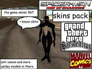 spider man wos pack gta sa addon