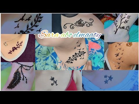 احلي رسومات الحنه علي صدر العروسه ياجماله من شغل العيد Beautiful henna design Eid 2022