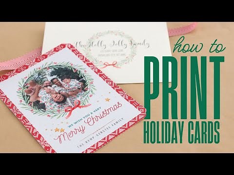 How to Print Your Own Holiday Photo Cards