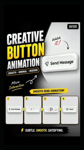⚡ Creative Button Animation in HTML & CSS #coding #webdesign #shorts #codingforbeginners
