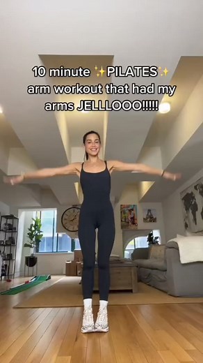 1.9M views · 20K reactions | 10 min arm workout  #pilates #fitnessgoals #workoutathome #fitnessmotivation #workoutforwomen #armworkout #freedomfitness | Freedom Fitness | Facebook