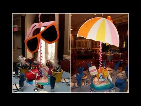 Beach party themed decorating ideas
