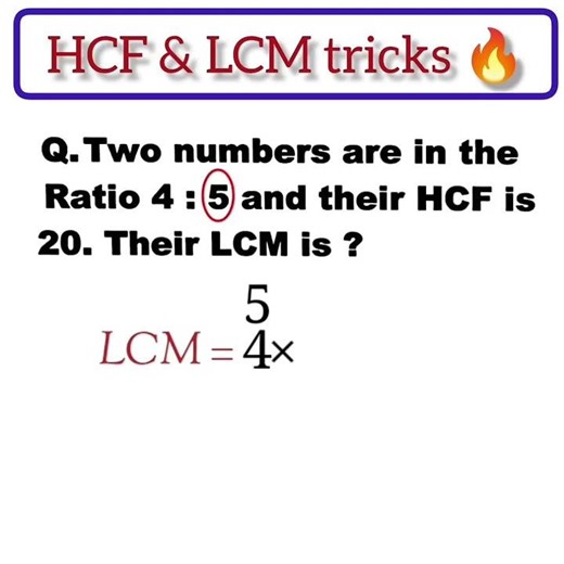 HCF and LCM trick || short cut trick || easy method #viralvideo #video #youtubeshorts #mathstricks