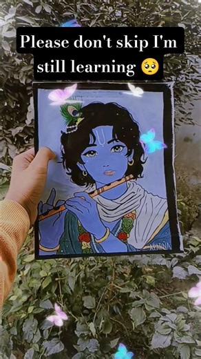 140 करोड़ कि आबादी में कोई तो राधे राधे लिख दो 🥺| #shorts #art #viral #krishna #youtubeshorts