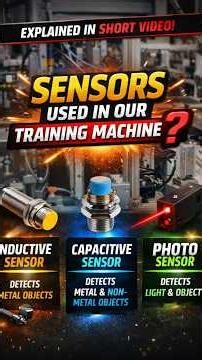 Yeh 3 Sensors Har Machine Me Use Hote Hai! 🔥 (Inductive vs Capacitive vs Photo) #automationtraining