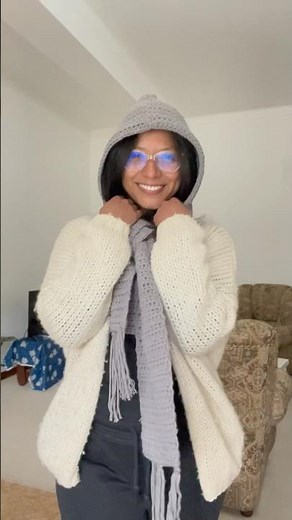 Bufanda capucha en crochet #crochet #tutorialcrochet #bufandas #tejelucrochet #tejedoras