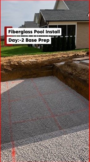 Fiberglass Pool Installation: Day 2 -Base Prep Complete