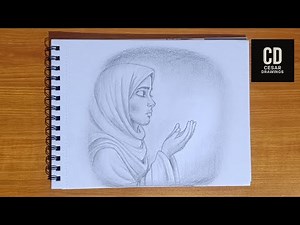 How to Draw a Muslim Woman Praying (Step by Step)