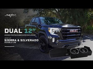 Skar Audio Dual 12" Loaded Ported Subwoofer Enclosure for 2019-2024 Silverado & Sierra Double Cab