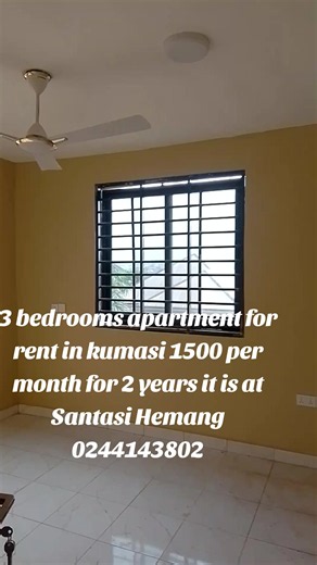 3-Bedroom Apartment for Rent in Santasi Hemang, Kumasi