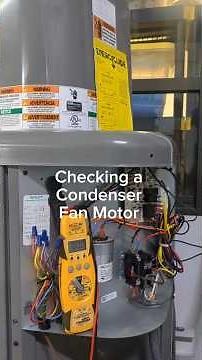 How to Check a Condenser Fan Motor #hvac #airconditioner #tech #training #condenser