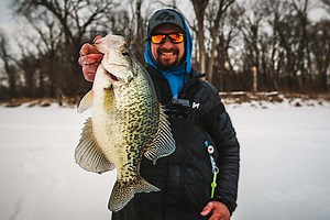 Ice Fishing for Crappie on Mississippi River Backwaters - Game & Fish