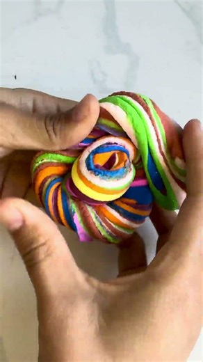 Rainbow/Color Mixing 🌈✨ #colors #clay #colormixing #rainbow