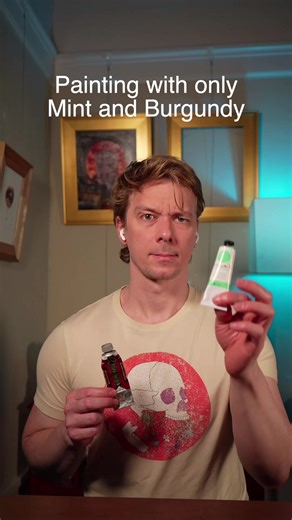 Creating Stunning Art with Mint and Burgundy