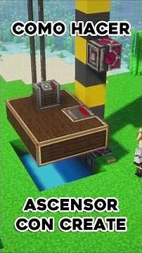 ¡Como hacer ASCENSORES en CREATE MOD! #createmod #minecraft #minecrafttutorial #aeronautics