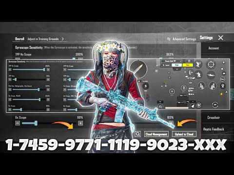 NEW UPDATE 4.3🔥BEST SENSITIVITY CODE + CONTROL SETTINGS BGMI/PUBG MOBILE