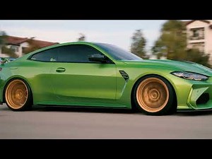 Stanced BMW M4 G82 in Java Green | Bagged Air Suspension | 4K"