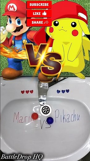 MARIO vs PIKACHU: The Ultimate Nintendo Battle! ⚡🍄 #mario #pikachu #nintendo #vs