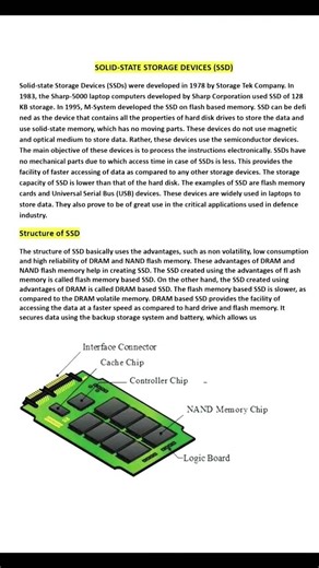 What is SSD in Computer? solid state storage device? #editlyrics #yosho #education #computer #exam