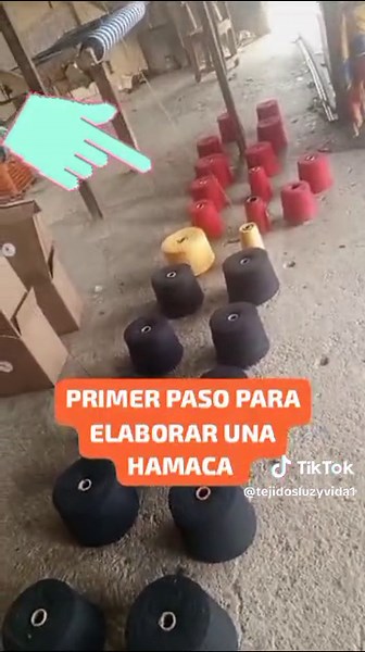 Elaboración de hamacas: Primer paso en el urdido