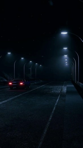 Blender cinematic night drive | Cinematic night scene in blender