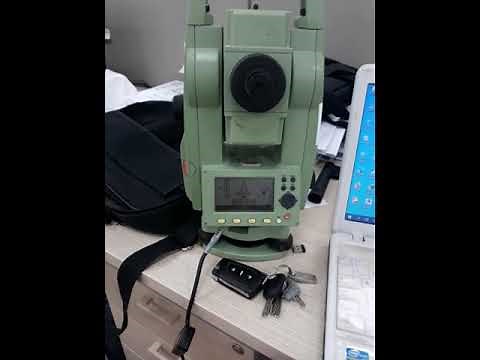 How To Download Data From Leica Total Station TC 407- 1
