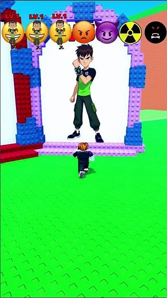 🌊 Ben 10 EVOLUTION From LV 1 to LV 100! 💪 #Roblox #Ben10 #Shorts